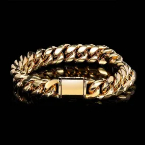 10/12/14mm Cuban Bracelet (Flip Buckle)