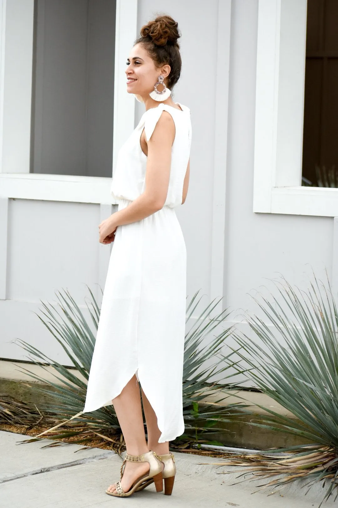 Abundantly Ivory Midi Dress