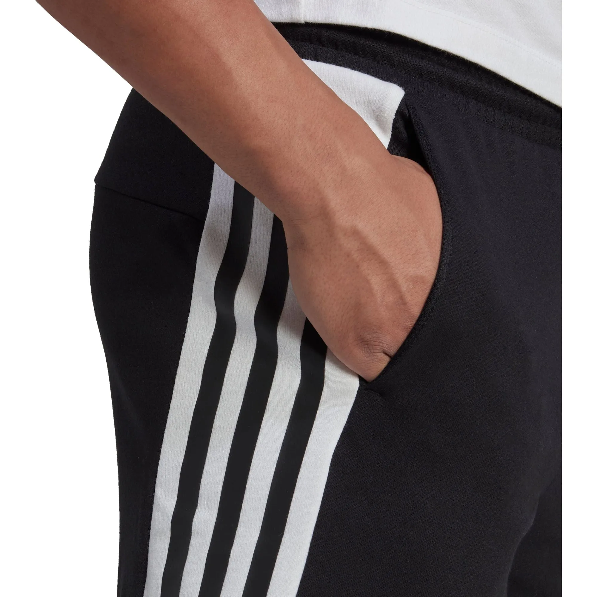 adidas Future Icons 3 Stripes Mens Training Shorts - Black