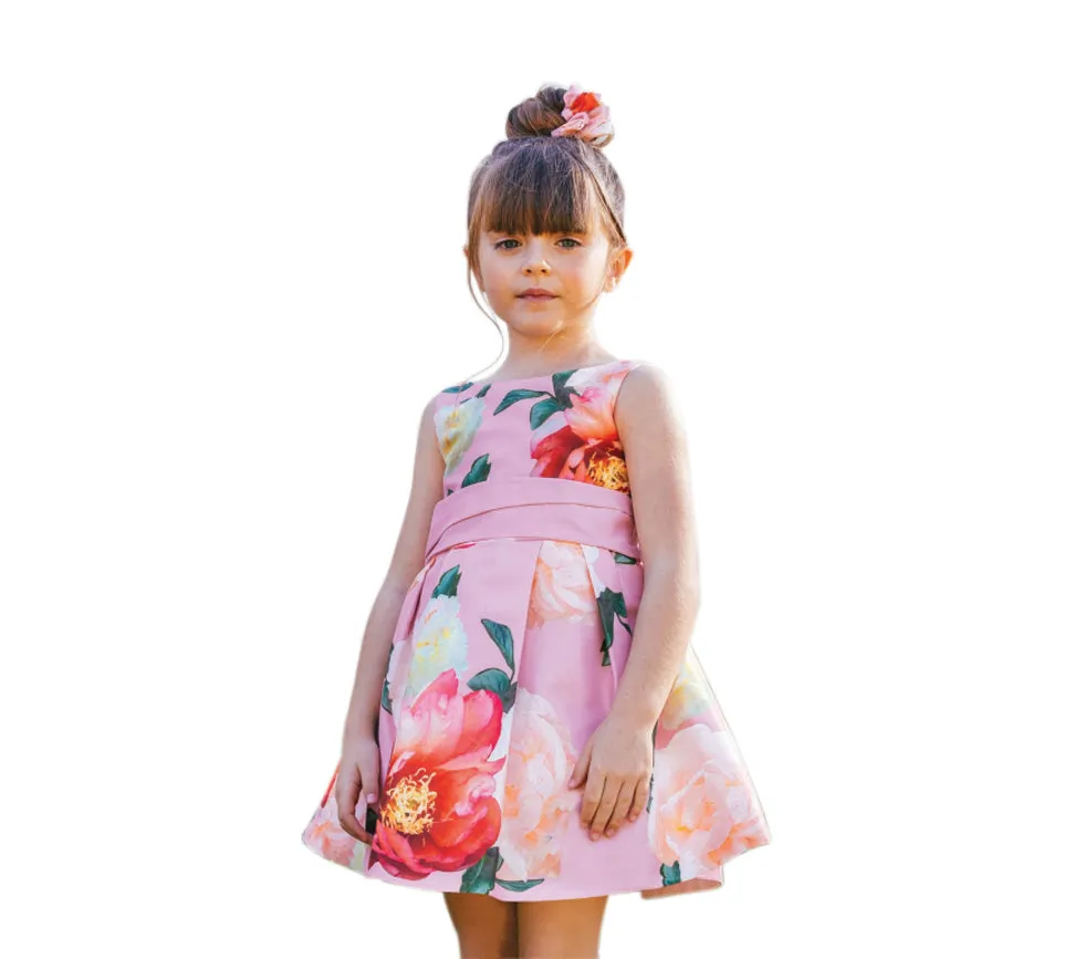 Amaya 513202SM Floral Dress - Pink