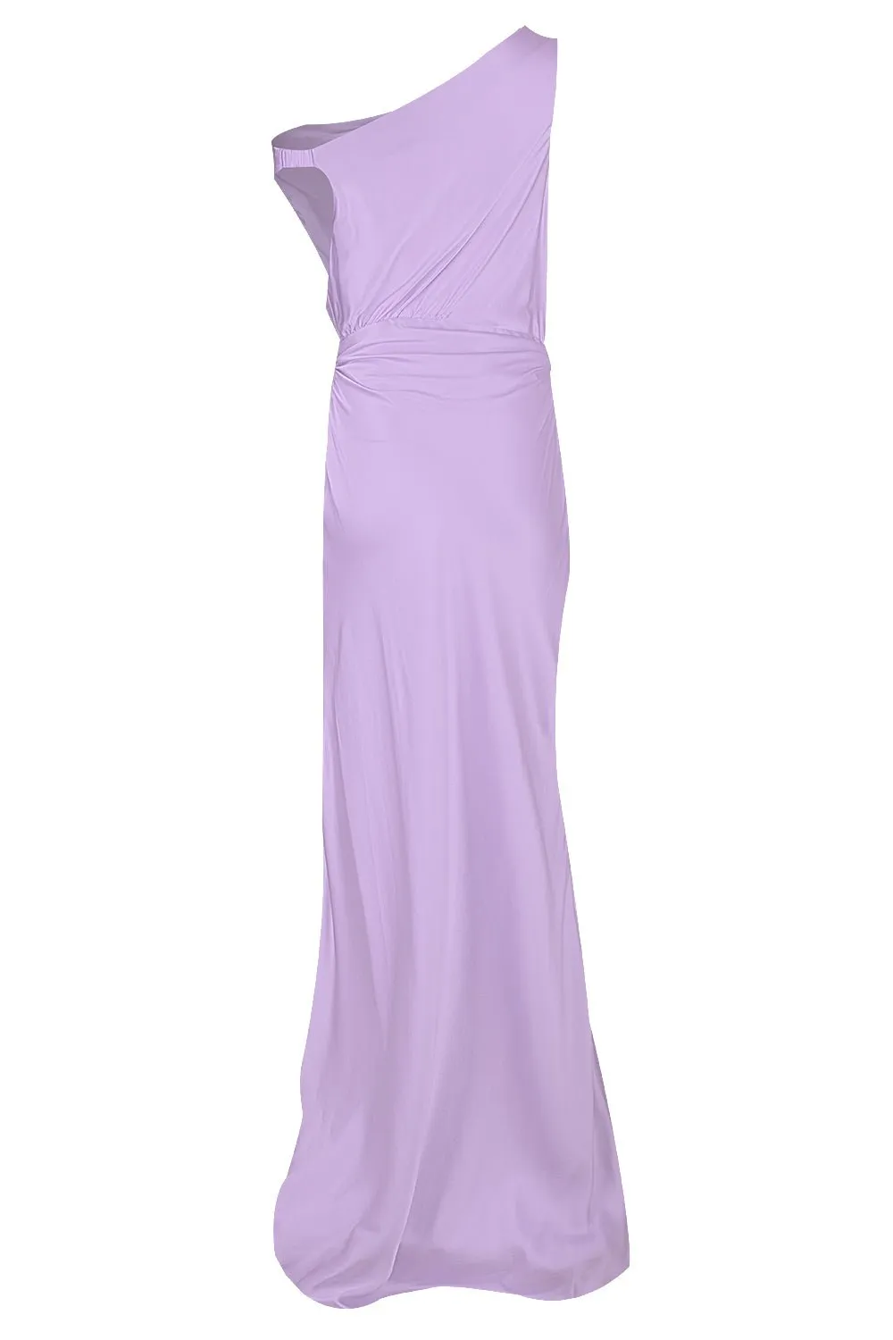 Asymmetric Cowl Wrap Gown