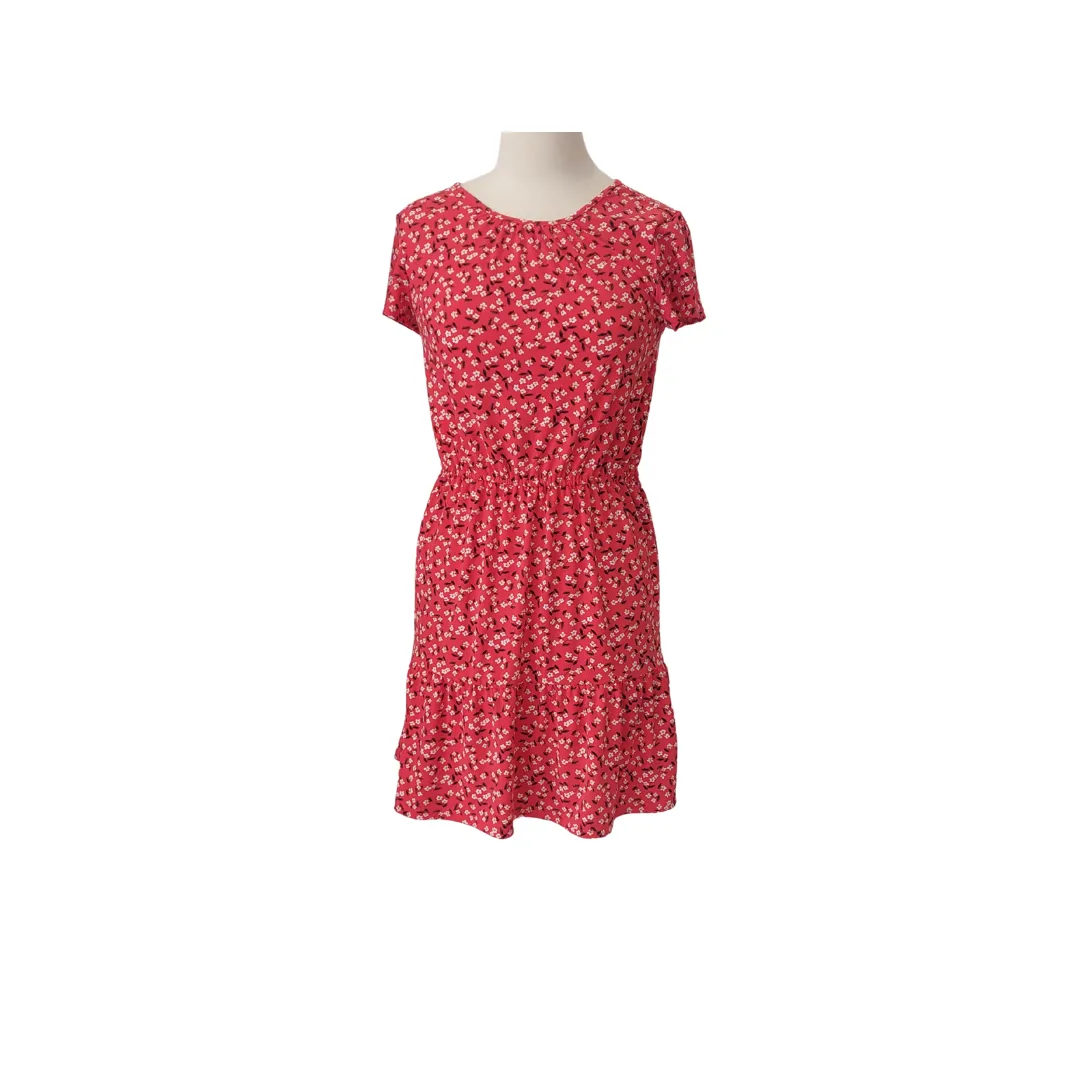 Banana Republic Red Floral Printed Short Dress | Gently used |