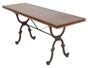 Bistro Style Vintage Flip Top Dining Table