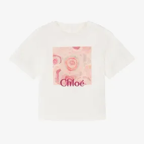 Chloé Ivory Organic Cotton T-Shirt