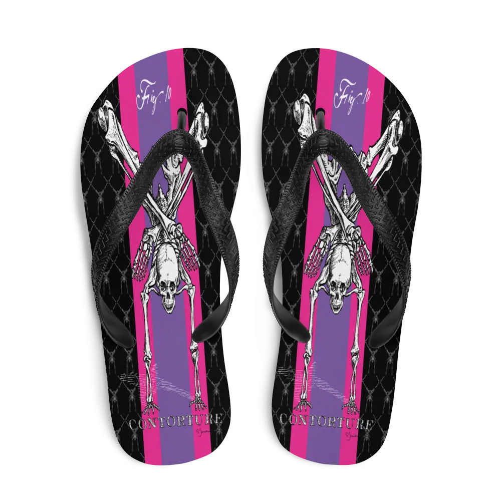 Contortion Flip-Flops: Contorture Super Stripe!