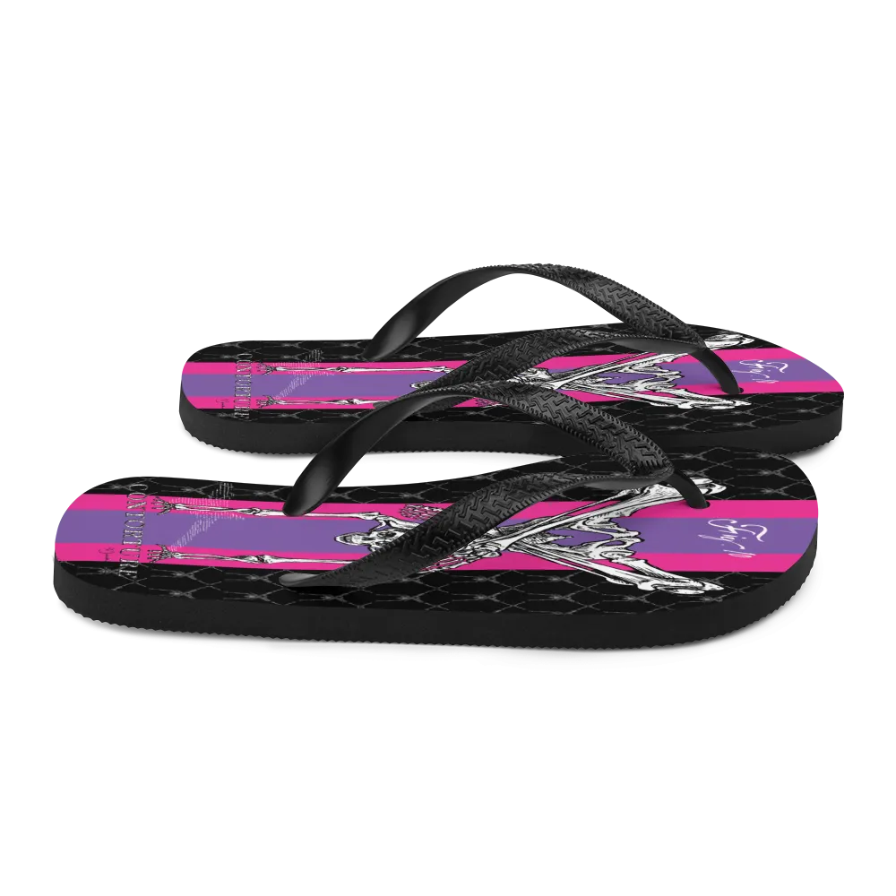 Contortion Flip-Flops: Contorture Super Stripe!