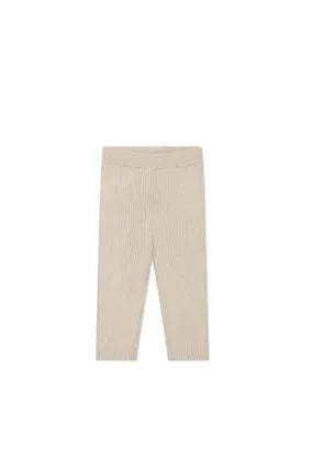 Frankie Knitted Legging - Oatmeal Marle