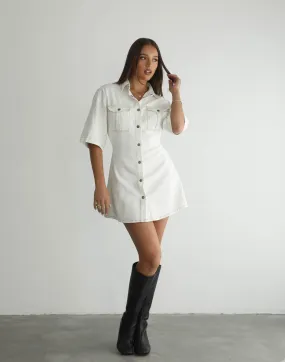 Hadid Mini Dress (White)