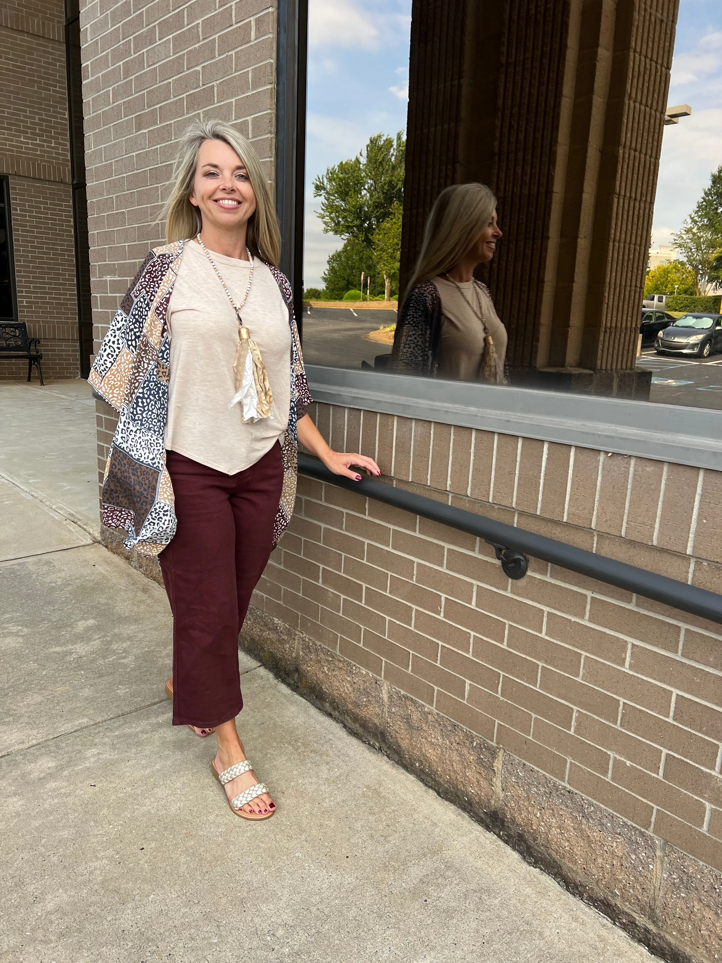 Judy Blue Reaching New Heights Wide Leg Cropped Pants all