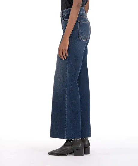 KUT From The Kloth Meg High Rise Wide Leg Jeans in Exhibited Wash