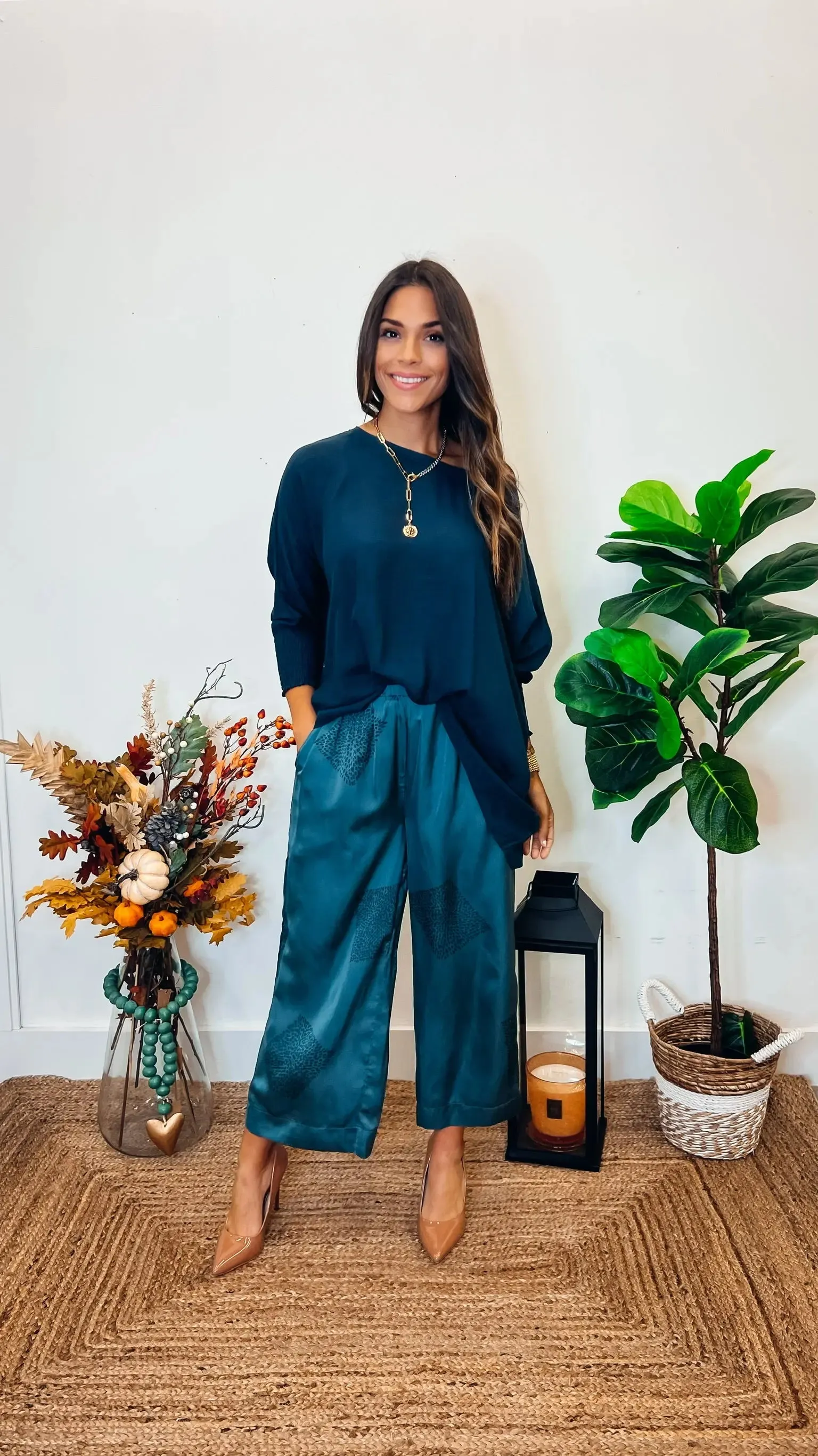 Lavish Dreams Dark Teal Pants