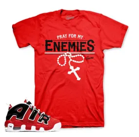 More Uptempo Bulls Shirt - Enemies - Red