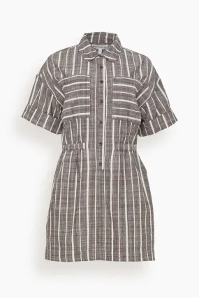 Palmera Mini Dress in Kesh Stripe