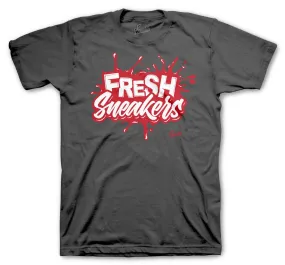 Retro 13 Red Flint Shirt - Fresh Sneakers - Charcoal