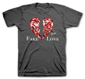 Retro 13 Red Flint Shirt - Love - Charcoal