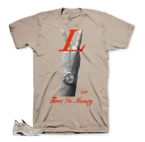 Retro 14 Desert Sand Shirt - Time Is Money - Sand