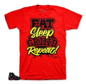 Retro 14 Last Shot Shirt - Grind Repeat - Red