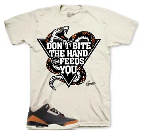 Retro 3 Desert Elephant Shirt - Don't Bite - Natural