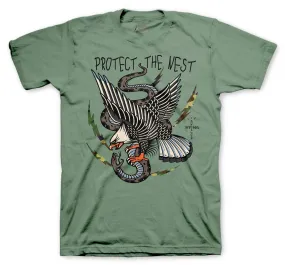 Retro 3 Patchwork Shirt - Protect The Nest - Military