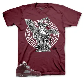 Retro 5 Burgundy St. Michael Shirt