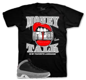 Retro 9 Particle Grey Money Talk Shirt