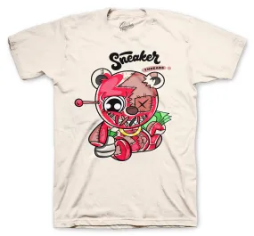 Retro Rust Pink Shirt - Hustle Bear - Natural