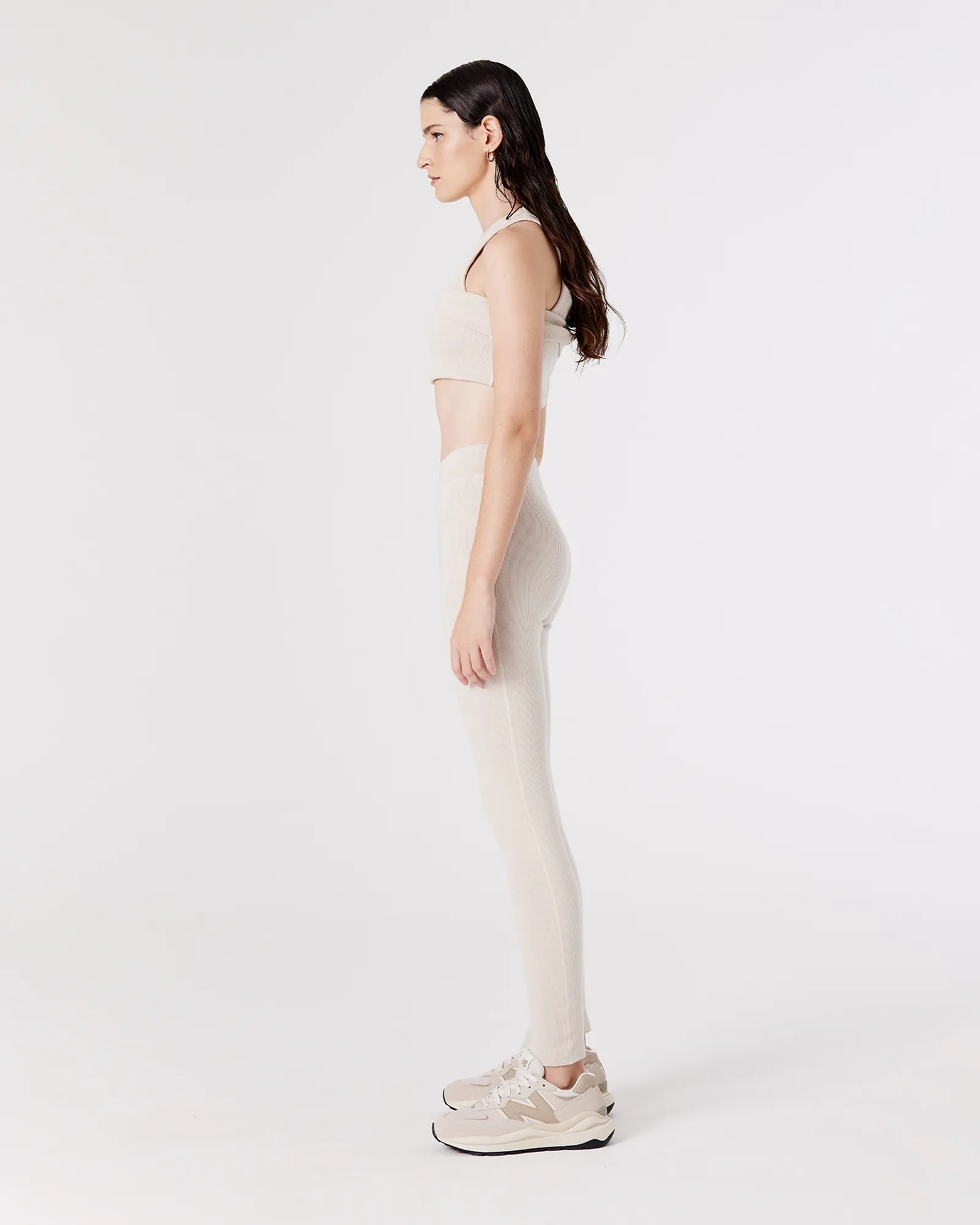 RIB LEGGING - PUMICE STONE