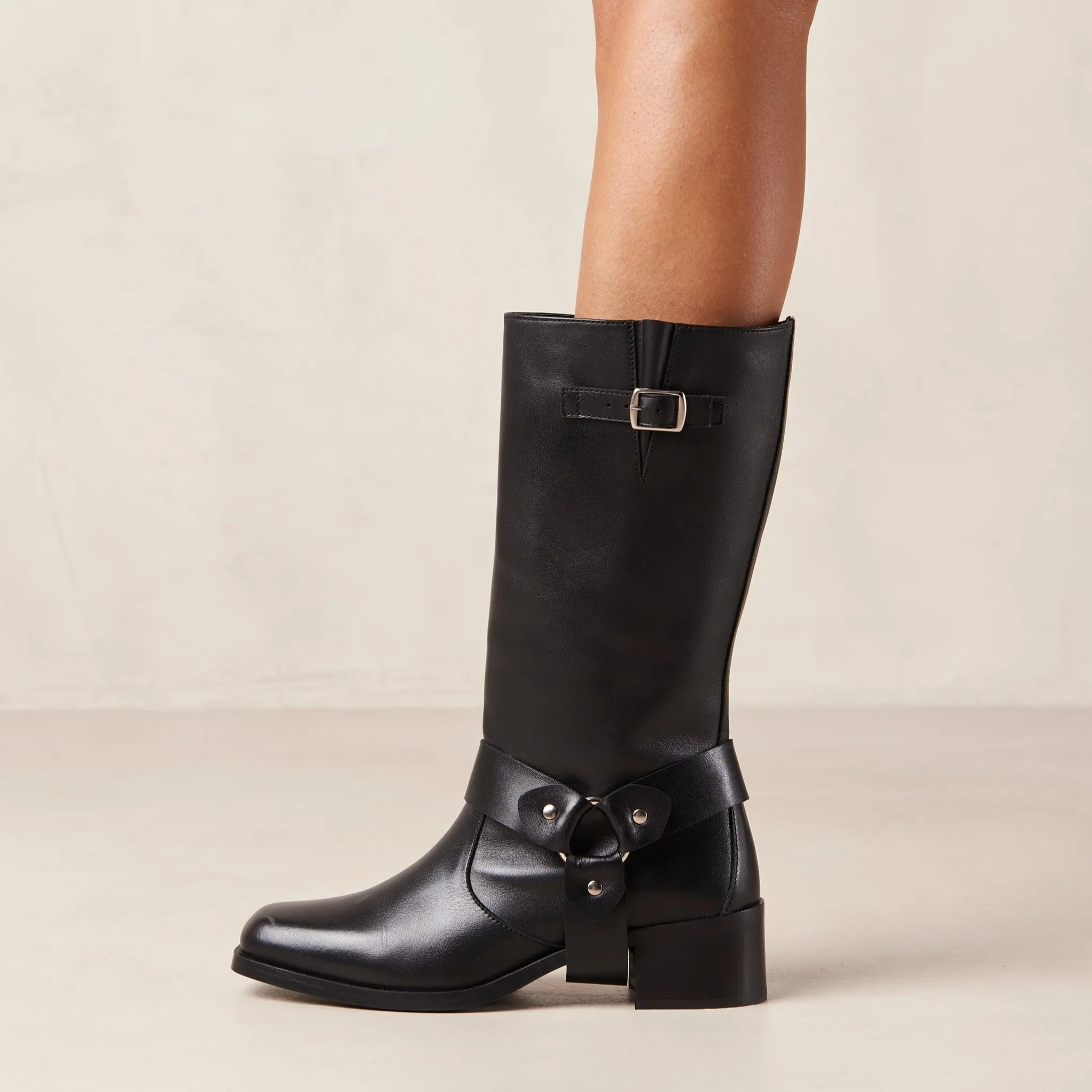 Rocky Black Leather Boots