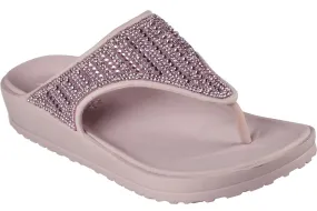 Skechers 111016 Cali Breeze 2 Glimmer Love Womens Toe Post Sandal