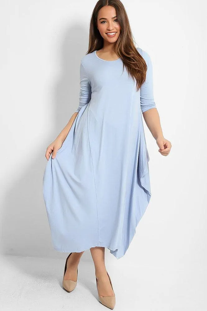 Sky Blue Organic Cotton Parachute Dress