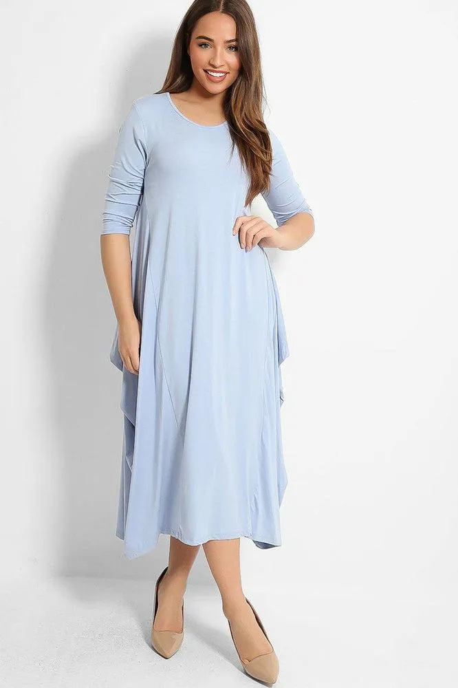 Sky Blue Organic Cotton Parachute Dress