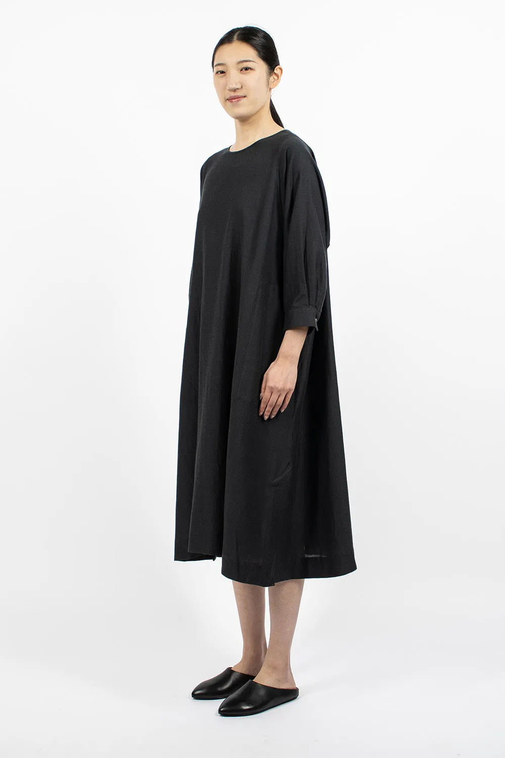 The Baker Dress Charcoal