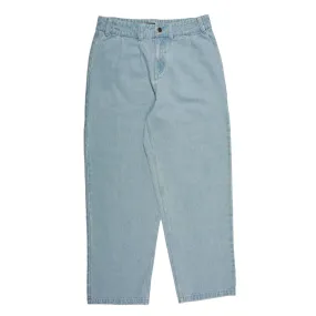 Theories Belvedere Pleated Denim Trousers Lightwash Blue