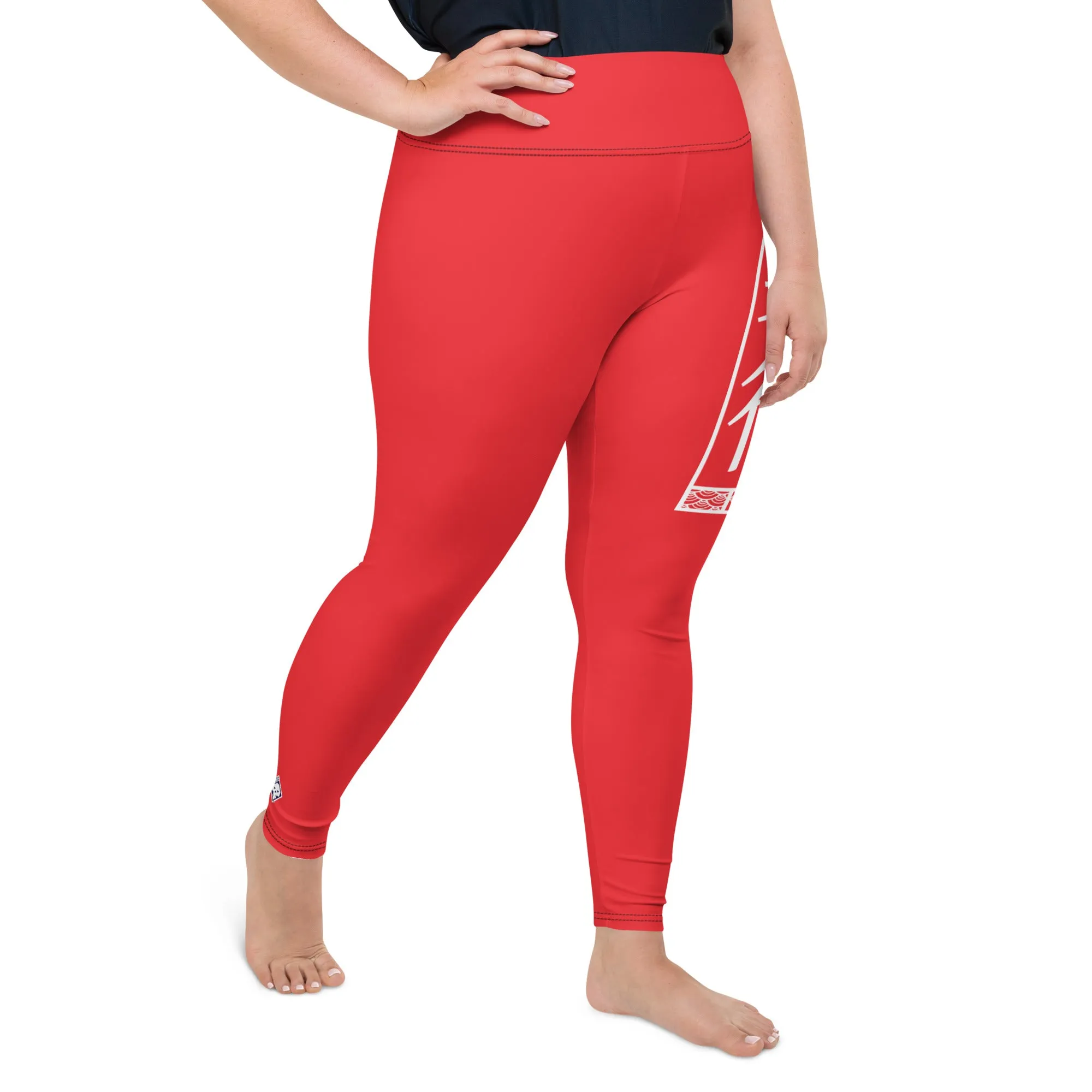 Women's Plus Size Yoga Pants Workout Leggings For Jiu Jitsu 001 - Scarlet