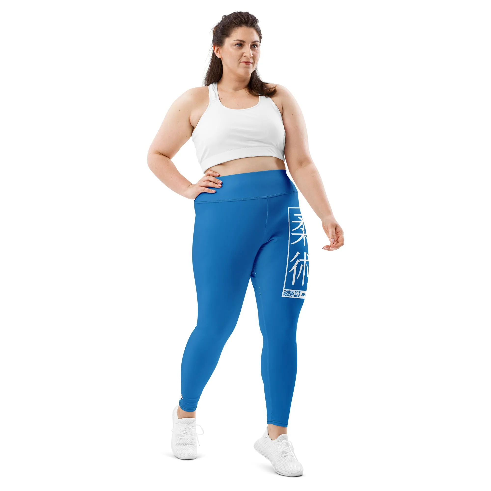 Women's Plus Size Yoga Pants Workout Leggings For Jiu Jitsu 004 - Azul