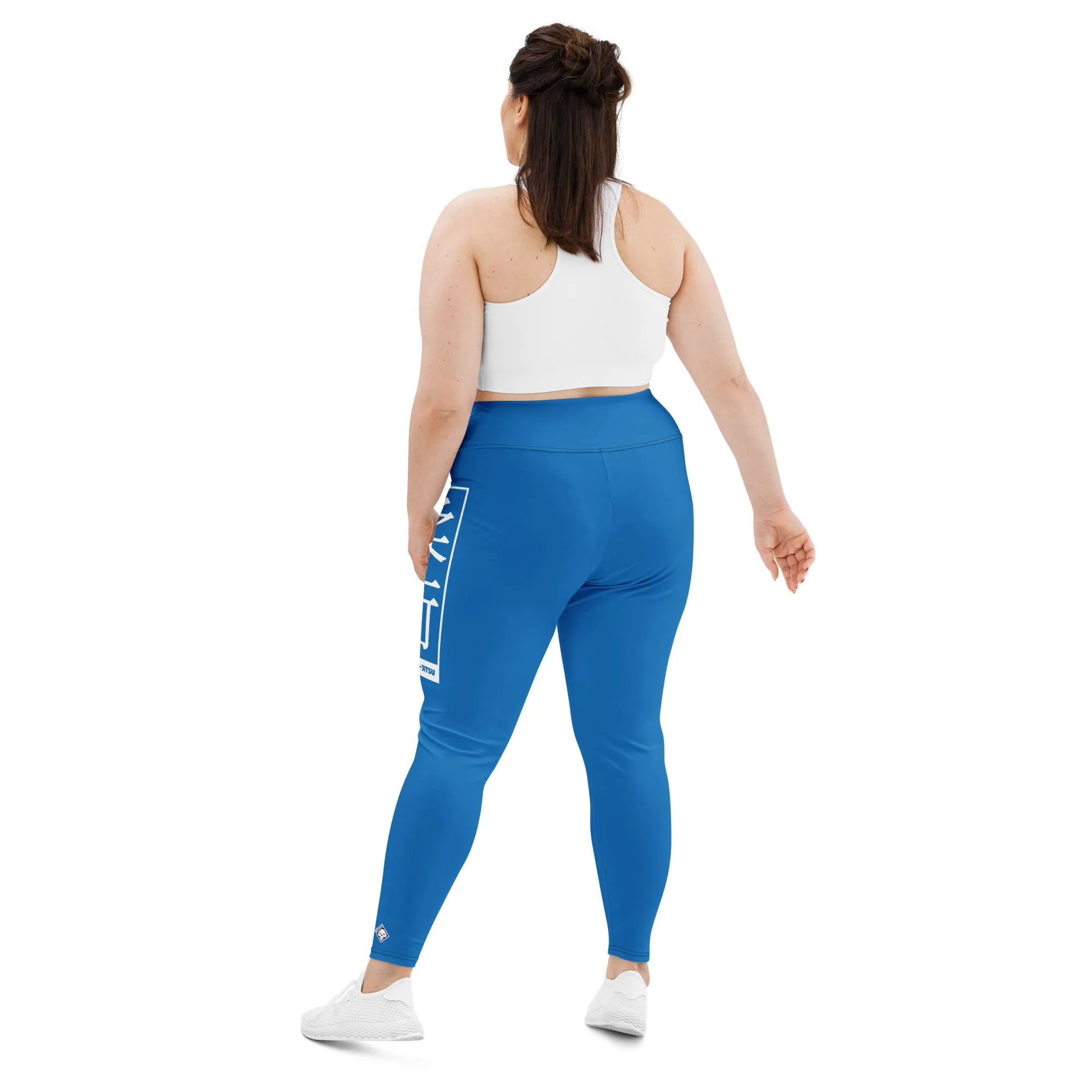 Women's Plus Size Yoga Pants Workout Leggings For Jiu Jitsu 004 - Azul